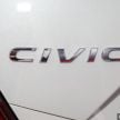 Honda Civic facelift previewed in Malaysia – now with Honda Sensing, boot spoiler and 18-inch alloy wheels