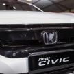 Honda Civic facelift previewed in Malaysia – now with Honda Sensing, boot spoiler and 18-inch alloy wheels