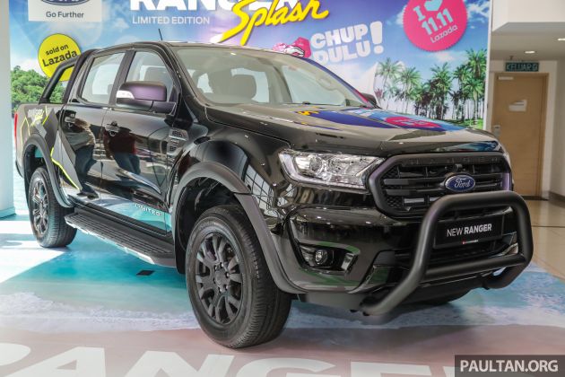 Ford Ranger Splash launched in Malaysia – Lazada 11.11 Shopping Festival exclusive; from RM139k