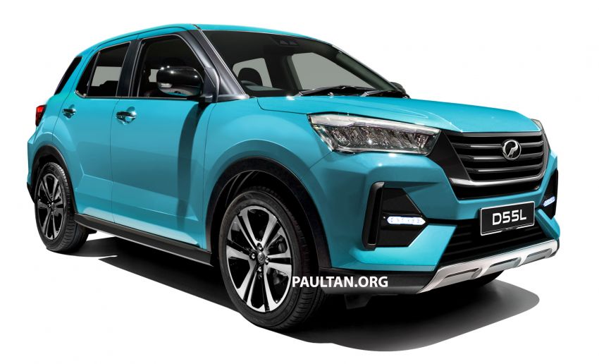 Upcoming Perodua D55L model rendered based on Daihatsu’s New Compact SUV, as seen in Tokyo 1035999