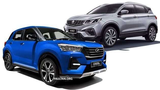 Perodua D55L SUV vs Proton X50 – kami bandingkan spesifkasi Daihatsu Rocky dan Geely Binyue