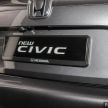 Honda Civic 2020 diperkenalkan secara rasmi di M’sia – dengan Honda Sensing, harga bermula RM113,600