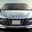 2021 Hyundai Elantra, Elantra Hybrid debut – four-door coupe style, dual-screen setup, 64-colour LED lights!