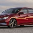 2021 Hyundai Elantra, Elantra Hybrid debut – four-door coupe style, dual-screen setup, 64-colour LED lights!