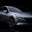 2021 Hyundai Elantra, Elantra Hybrid debut – four-door coupe style, dual-screen setup, 64-colour LED lights!