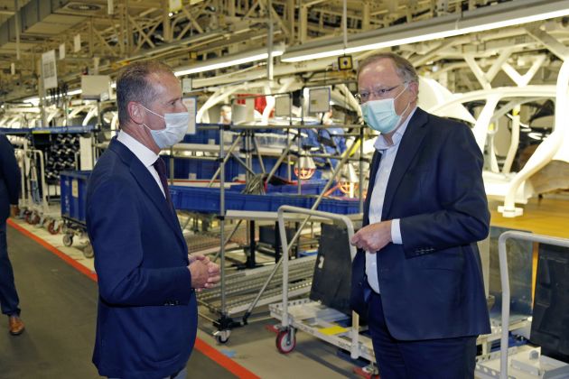 Production at Volkswagen’s Wolfsburg plant resumes