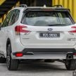 Subaru Forester now offered in Malaysia with rebates up to RM30,000 for selected model-year units, colours