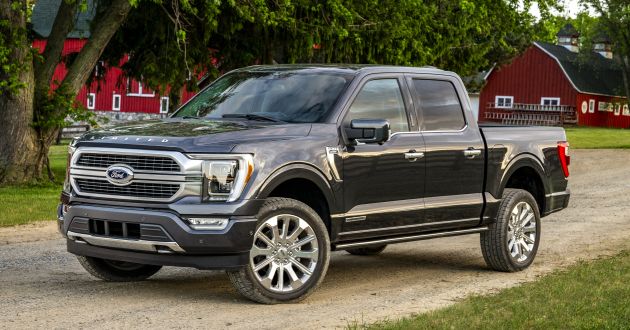 2021 Ford F-150 – 3.5L V6 PowerBoost hybrid petrol, integrated power generator, Max Recline lie-flat seats