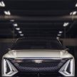 Cadillac Lyriq EV crossover – 480 km battery range, single and dual motor layouts; 33-inch LED display