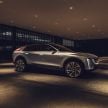Cadillac Lyriq EV crossover – 480 km battery range, single and dual motor layouts; 33-inch LED display