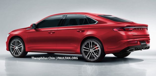New Proton Perdana rendered based on Geely Preface
