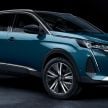 2021 Peugeot 5008 facelift debuts – seven-seater SUV gets same new face as the 3008, improved kit & safety