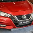 2020 Nissan Almera Turbo in Malaysia – 1.0 litre turbo CVT, AEB on all three variants, from RM8xk to RM9xk