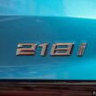F44 BMW 2 Series Gran Coupé launched in Malaysia – CKD 218i M Sport with 140 PS/220 Nm, RM211,367