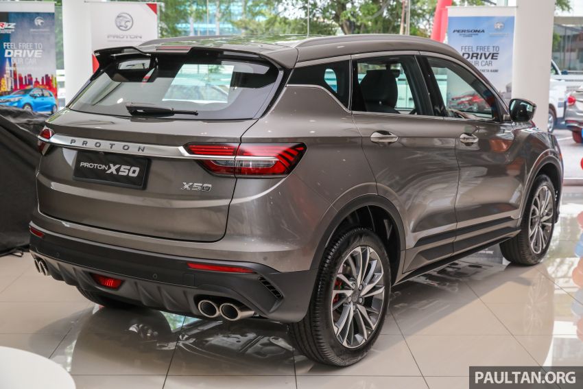 Proton X50 SUV launched in Malaysia – 1.5L turbo three-cylinder engine; 7DCT; RM79,200 to RM103,300 1200182