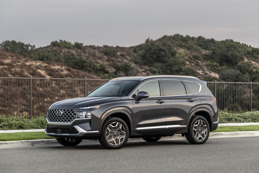 2021 Hyundai Santa Fe facelift debuts in US – 191 hp 2.5L GDI and 277 hp T-GDI, 225 hp 1.6L turbo hybrid 1191903