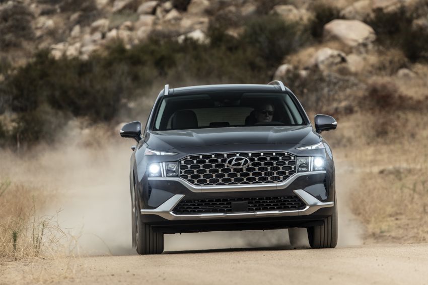 2021 Hyundai Santa Fe facelift debuts in US – 191 hp 2.5L GDI and 277 hp T-GDI, 225 hp 1.6L turbo hybrid 1191799