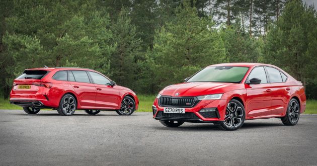 2021 Skoda Octavia vRS – 245 PS performance hatch and wagon launched in the UK; priced from RM166k