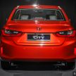 Honda City 2020 generasi kelima dilancarkan — empat varian, RS e:HEV, Honda Sensing; harga dari RM74k