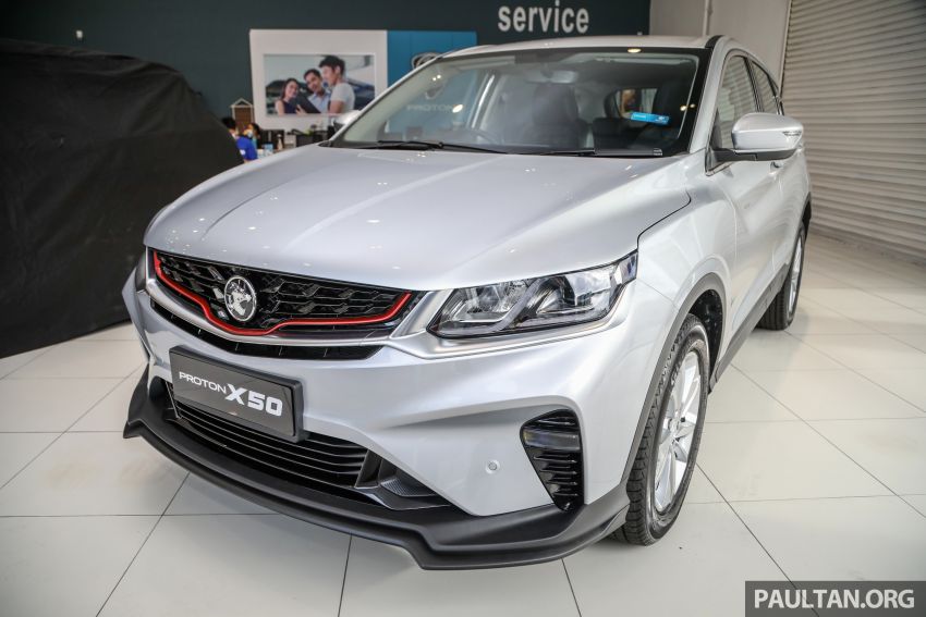 Proton X50 SUV launched in Malaysia – 1.5L turbo three-cylinder engine; 7DCT; RM79,200 to RM103,300 1199702