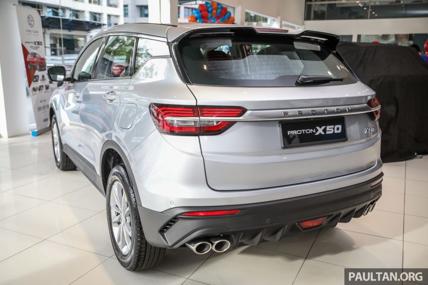 Proton X50 SUV launched in Malaysia – 1.5L turbo three-cylinder engine; 7DCT; RM79,200 to RM103,300 1199704