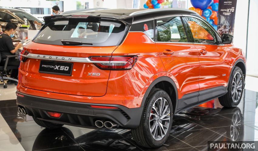 Proton X50 SUV launched in Malaysia – 1.5L turbo three-cylinder engine; 7DCT; RM79,200 to RM103,300 1199828