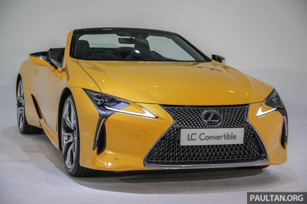 Lexus LC 500 Convertible kini di M’sia — RM1.35 juta