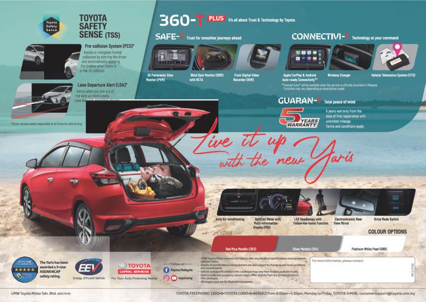2020 Toyota Yaris facelift open for booking – LED headlamps standard; AEB, LDA available; from RM72k 1202315