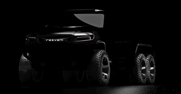 Rezvani Hercules 6×6 teased as the “god of all trucks”