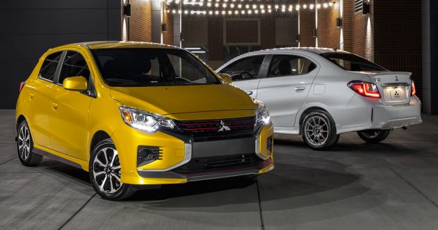 2021 Mitsubishi Mirage hatch, Mirage G4 sedan facelifts debut in US – AEB standard, from RM57k
