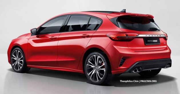 Proton Suprima S, Gen2 2021 — imej render hatchback