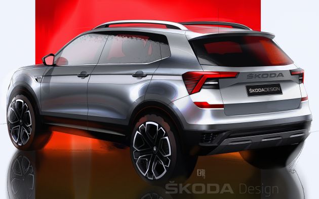 Skoda Kushaq shown in sketches – March 18 reveal