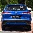 2021 Toyota Corolla Cross launched in Malaysia – two variants, 1.8L with 139 PS and 172 Nm, CVT; fr RM124k