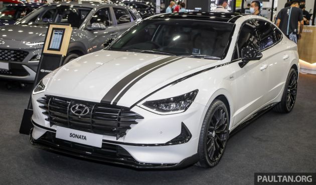 Hyundai Sonata Bob G Edition on display at ACE 2021 – black decals, 19-inch wheels, no change in price