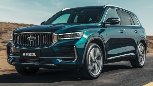 Geely Xingyue L new pix, details – 238 PS/350 Nm 2.0L turbo, AWD, 0-100 km/h 7.7 secs, Emerald Blue colour