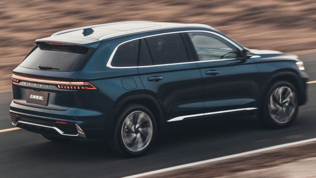 Geely Xingyue L new pix, details – 238 PS/350 Nm 2.0L turbo, AWD, 0-100 km/h 7.7 secs, Emerald Blue colour
