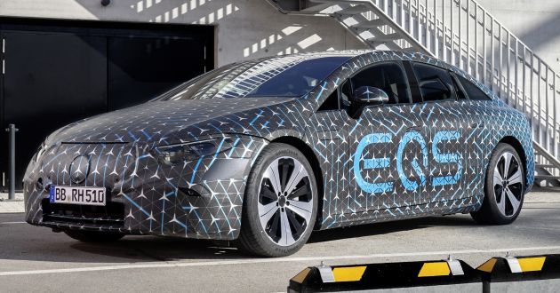 Mercedes-Benz EQS detailed – up to 523 PS, 855 Nm, 107.8 kWh battery, 770 km of range, reveal next week