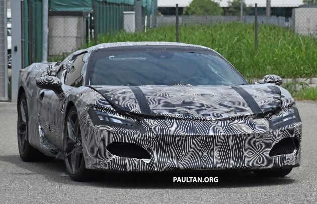 SPYSHOTS: Ferrari V6 hybrid seen running road trials; 3.0L twin-turbo V6 rear-drive hybrid codenamed F171
