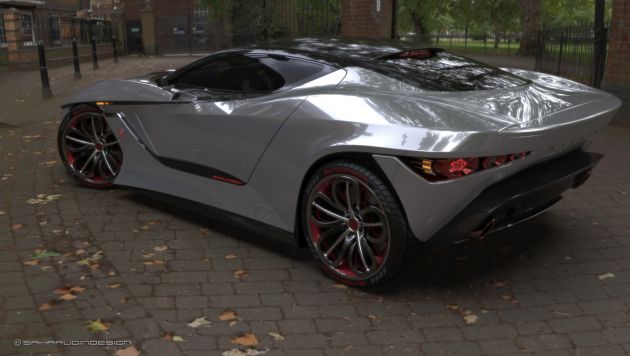 Rekaan konsep kereta sports Malaysia oleh bekas pereka Proton, asas luaran dari Aston Martin DB10