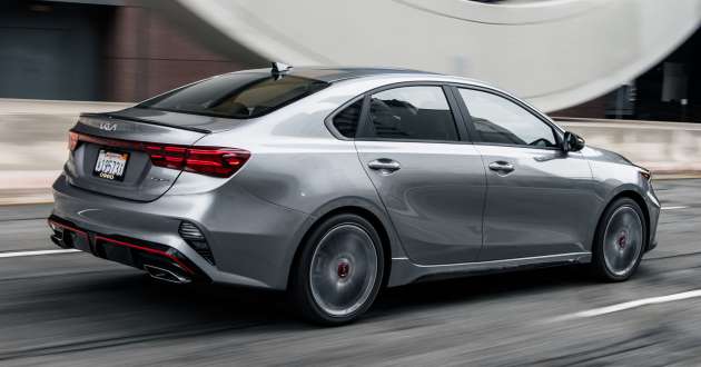 2022 Kia Cerato – 201 hp/265 Nm 1.6L turbo, 2.0L NA petrol engines, up to 15 ADAS; from RM80k in the US