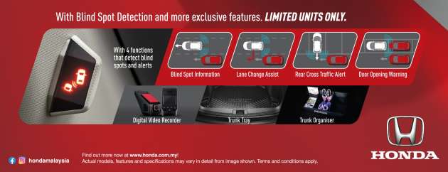 Honda HR-V 1.8L SE kini di M’sia – BLIS, bantuan tukar lorong, kepekaan trafik lintasan belakang, RM105k