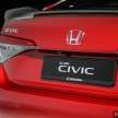 Honda Civic 2022 dilancar di M’sia – RM126k-RM144k, tiga varian, hanya 1.5L VTEC Turbo 182 PS/240 Nm