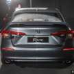 Honda Civic 2022 dilancar di M’sia – RM126k-RM144k, tiga varian, hanya 1.5L VTEC Turbo 182 PS/240 Nm