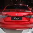 2025 Honda Civic FE facelift revealed in the US – less forehead, bigger grilles, market launch this summer