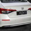 Honda Civic 2022 dilancar di M’sia – RM126k-RM144k, tiga varian, hanya 1.5L VTEC Turbo 182 PS/240 Nm
