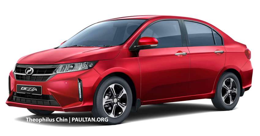 Next-generation Perodua Bezza – more balanced sedan rendered based on the Honda Amaze facelift 1410450
