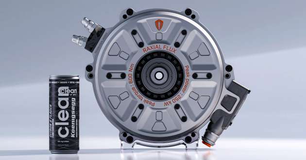 Koenigsegg shows off its 340 PS Quark electric motor and 680 PS Terrier EV drive unit with David inverter