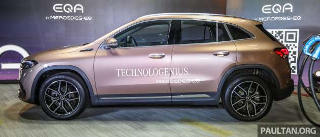Mercedes-Benz EQA250 AMG Line 2022 dilancar di Malaysia — 190 PS, 429 km jarak; harga dari RM278k