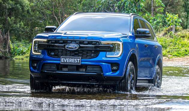 2022 Ford Everest debuts in Thailand – 2.0 Turbo Sport 4×2 6AT and Titanium+ 4×4 10AT, RM183k to RM232k