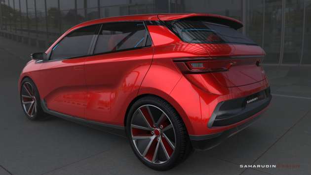 Myvi 2022 generasi baru EV oleh Saharuddin Design